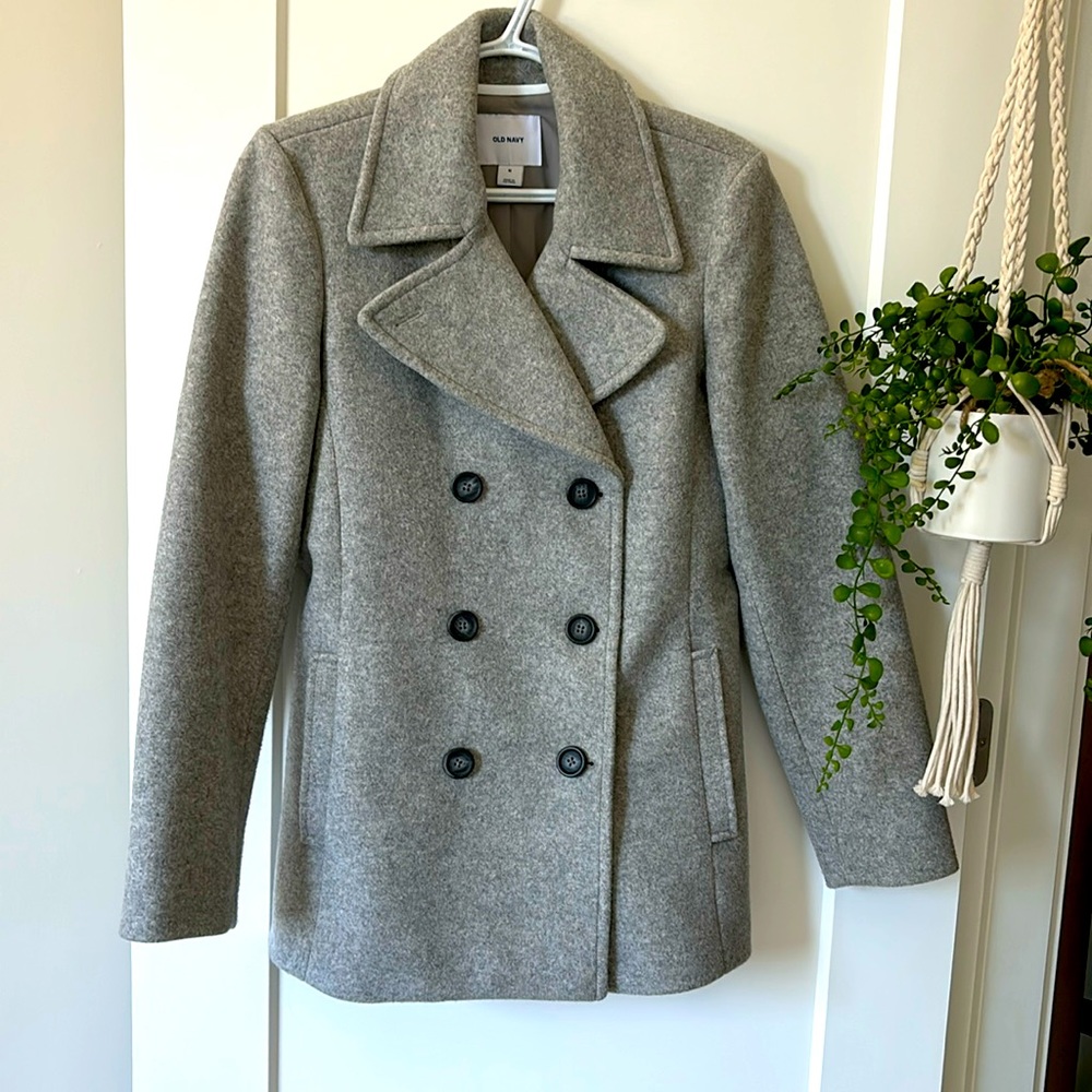 Heather Grey Peacoat